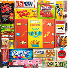 RETRO CANDY YUM Candy from 1976 - Nostalgic Candy Box for 50Th Birthday - Vintag picture