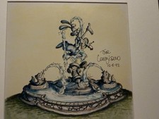 ART PRINT OF ROGER RABBITT FOUNTAIN AT CAB RIDE DISNEYLAND.  Artist Signed 1992 picture