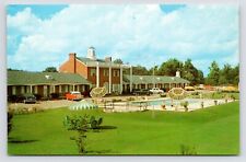 c1950s Princess Lee Motel~Pool MCM Umbrella~Richmond Virginia VA VTG Postcard picture
