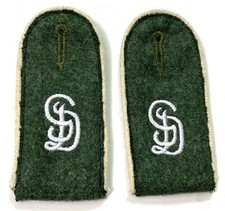  WWII GERMAN HEER ARMY Grossdeutschland ENLISTED TUNIC SHOULDER BOARDS-MID WAR picture