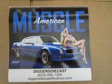 2027 MUSCLE CAR AND GIRLS CALENDAR picture