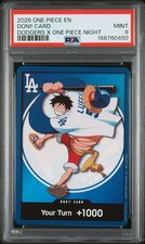 2026 ONE PIECE PROMOS DODGERS X ONE PIECE NIGHT DON CARD PSA 9 picture