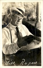 Will Rogers newspaper c1930s-40s Real Photo Vintage Postcard bhn picture