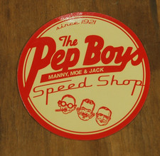 VINTAGE PEP BOYS SPEED SHOP 3” REFRIGERATOR MAGNET, NEW picture