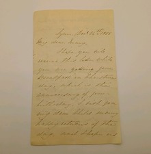 ​1855 Victorian Christmas Birthday Letter PencilCase Gift Lynn Norfolk Family picture