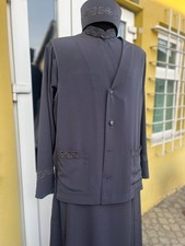 Orthodox set of vestments: cassock, waistcoat, skufia (dark gray color) picture