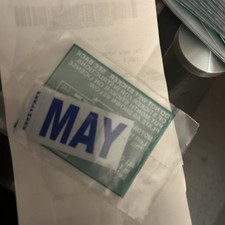 California Monthly Sticker May DMV Original picture