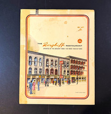 Vtg 1970s Berghoff Restaurant Chicago Dinner Menu Booklet with Daily Menu Sheets picture