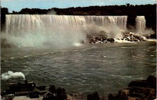 1951 Niagara Falls American Falls Maid of the Mist Steamer Canada Postcard picture