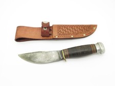 Vintage 1916 Pat Marbles Gladstone Woodcraft Knife Leather Fixed Hunting Blade picture