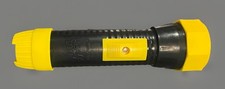 VTG Heavy Duty Industrial Plastic Black Yellow Flashlight Light - NICE WORKS picture