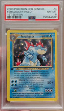 2000 POKEMON NEO GENESIS 1ST EDITION #4 FERALIGATR-HOLO PSA 8 picture