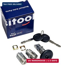 Ignition & Door Lock Cylinder Set with Keys for Chevy Silverado Tahoe GMC Sierra picture