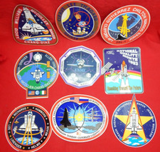 NASA Space Shuttle Sticker Mission Decal Large Lot of 9 Vintage picture