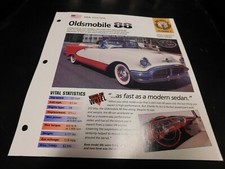 1954-1956 Oldsmobile 88 Eighty Eight Spec Sheet Brochure Photo Poster 1955 picture