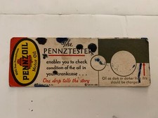 1931 Pennzoil Motor Oil The Pennztester Ink Blotter picture