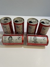 Vtg 1970's Coca Cola Cans Coke NHL Hockey St Louis Blues Patey, Affleck Lot of 6 picture