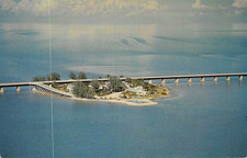 Postcard FL: Air View, Pidgeon Key, Florida, Posted 1956 picture
