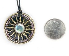 Shungite Stone Necklaces Suns Jewelry Pendant EMF Protection picture