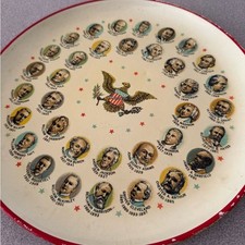 Vintage 1963 US Presidents Collectible Plate picture