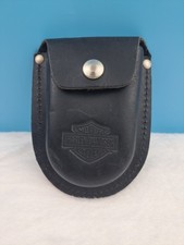 Vintage OEM Harley leather Bar & Shield padlock lock storage pouch #45789-92 USA picture
