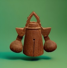 Vintage/Antique Wooden Bell 🔔 (Originally For Livestock/Goats) 🐐 picture