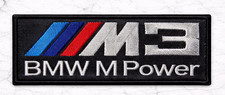 BMW M3 POWER E30 E36 E46 E90 EMBROIDERED IRON ON PATCH 4.25