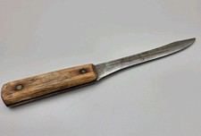 ⁠Vintage Shapleigh’s Hammer Forged 1843 Old Hickory Slicer Butcher Knife 11.5