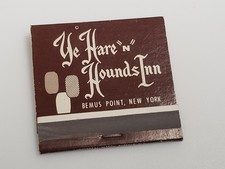 Vtg 1960s Matchbook - Ye Hare 'n' Hounds Inn, Restaurant Bemus Point, NY picture