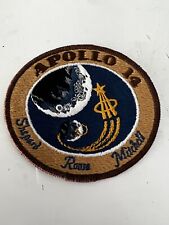 APOLLO 14 BROWN MISSION PATCH NASA - APOLLO IRON-ON PATCH 4 X 3.5 IN. picture
