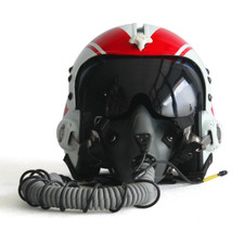 HGU-33 Top Gun Wolfpack Flight Helmet Movie Prop Pilot & MBU-12 Oxygen Mask picture