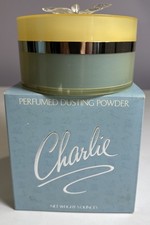 Revlon Charlie Perfumed Dusting Powder 5 Oz Blue Box 80s Vintage NOS Sealed picture