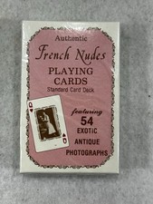 Vintage French Nudes Playing Cards 54 Antique Photos Sealed NOS Thurston Moore picture