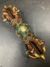 Huge Wonderful Tibetan Brass Hand Made *Buddhism Implement* picture