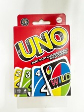 UNO Classic Card Game Mattel 112 Cards 2-7 Players Customizable Wild picture