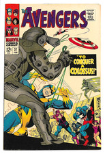 Avengers #37, Marvel 1967, Marvel, Colossus, Capt. America appearance 9.0 VF/NM picture