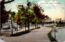 Looking from Casino to Lakeside Philadelphia PA Vintage Postcard 5P20-5 picture