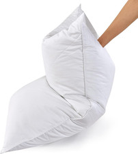 Three Geese White Goose Feather & Cotton Pillows King Size Set of 2 - Soft 600 picture