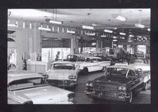 REAL PHOTO ATLANTA GEORGIA GA BOOMERSLINE 1958 PONTIAC CAR DEALER POSTCARD COPY picture