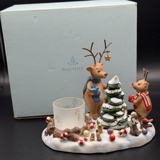 PartyLite Reindeer Votive Holder P8536 Christmas Holiday Candle Holder w/ Box picture