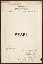 Photo:Harrison Bros Co Pearl Brand Finely Powdered Alum Trademark 1880 picture