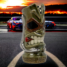 2012 Tiki Farm HIGH OCTANE Tiki Mug w Platinum Exhaust Pipes by Tony Squindo (B) picture