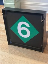 NYC MTA Front car ID roll box picture