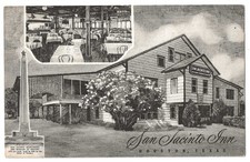 Houston Texas c1940's San Jacinto Inn, hotel dining room, San Jacinto Monument picture