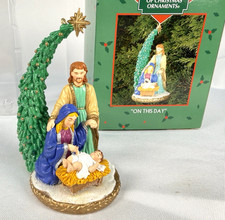 Enesco Treasury of Christmas Ornament On This Day 2002 Nativity #108795 Boxed picture