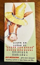 1950's LENNOX Tired of Horse & Buggy Heating Brochure OB532-T12 picture