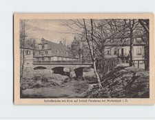 Postcard Schloßbrücke mit Blick auf Schloß Fürstenau, Germany picture
