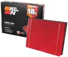K&N Long Life 18,000 Mile Engine Air Filter Replacement for High Mileage Cars picture