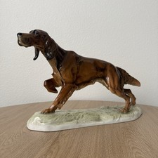 Hutschenreuther KUNSTABTEILUNG Selb Porcelain Hunting Dog Figurine Germany  picture
