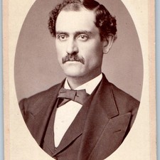 c1870s Denver, CO CDV Photo Mustachioed Man Portrait Hosier & Calhoun Victorian picture